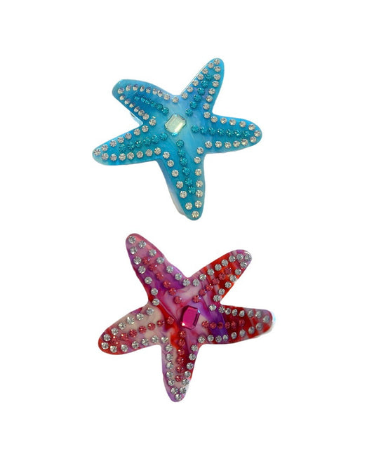 Starfish Rhinestone Clip