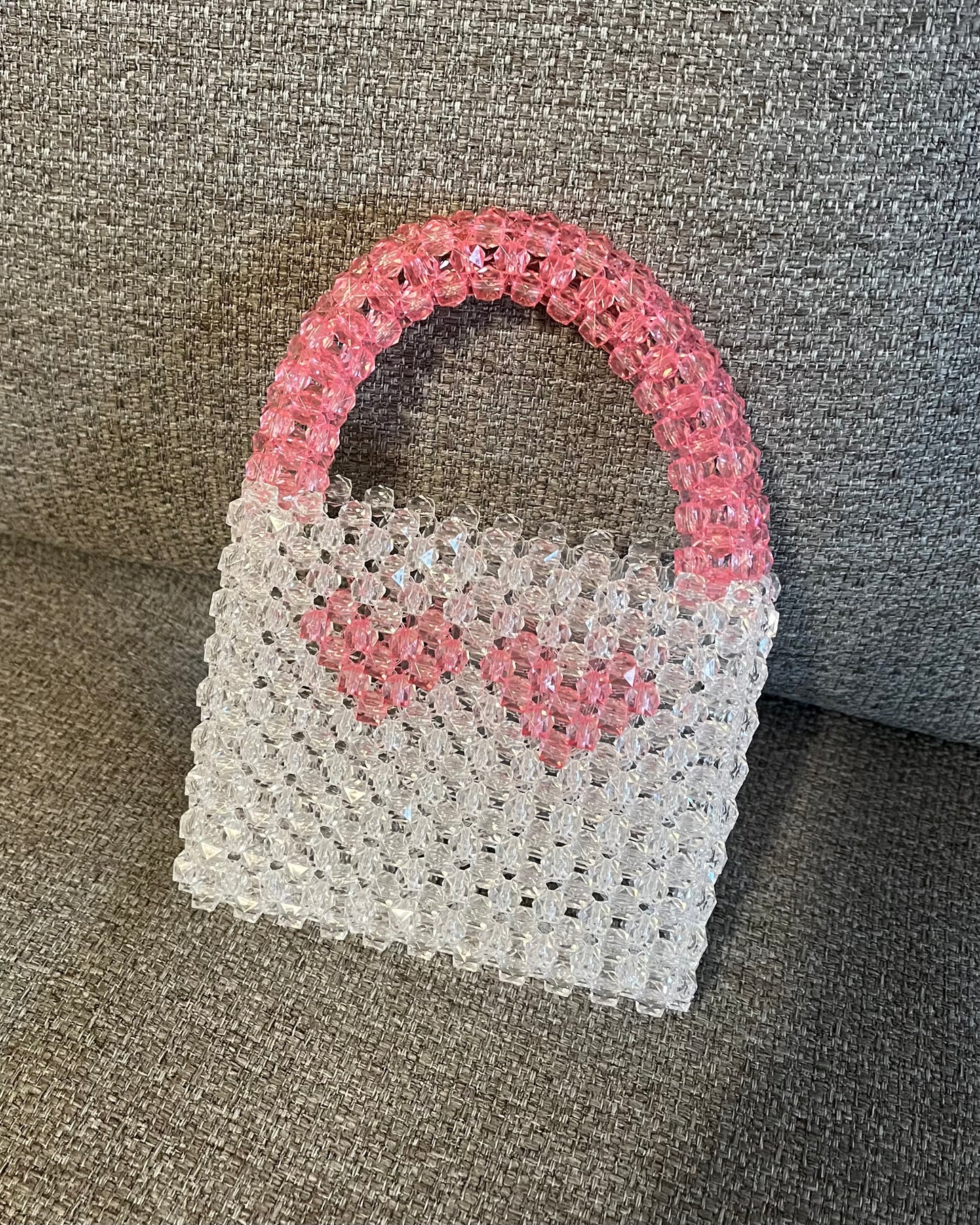 Double Pink hearts minibag