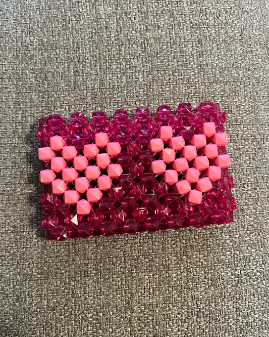 “Pink Double Hearts” mini-wallet